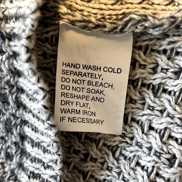 Eight Eight Eight” Large Grey Cowl Neck Sweater - Picture 6 of 8